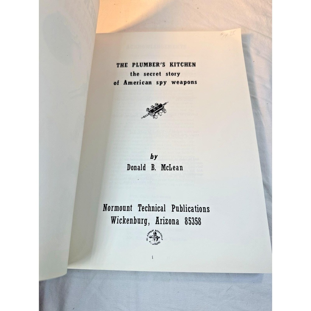 Vtg 1975 The Plumber's Kitchen: The Secret Story of American Spy Weapons 1st Ed - Picture 2 of 12